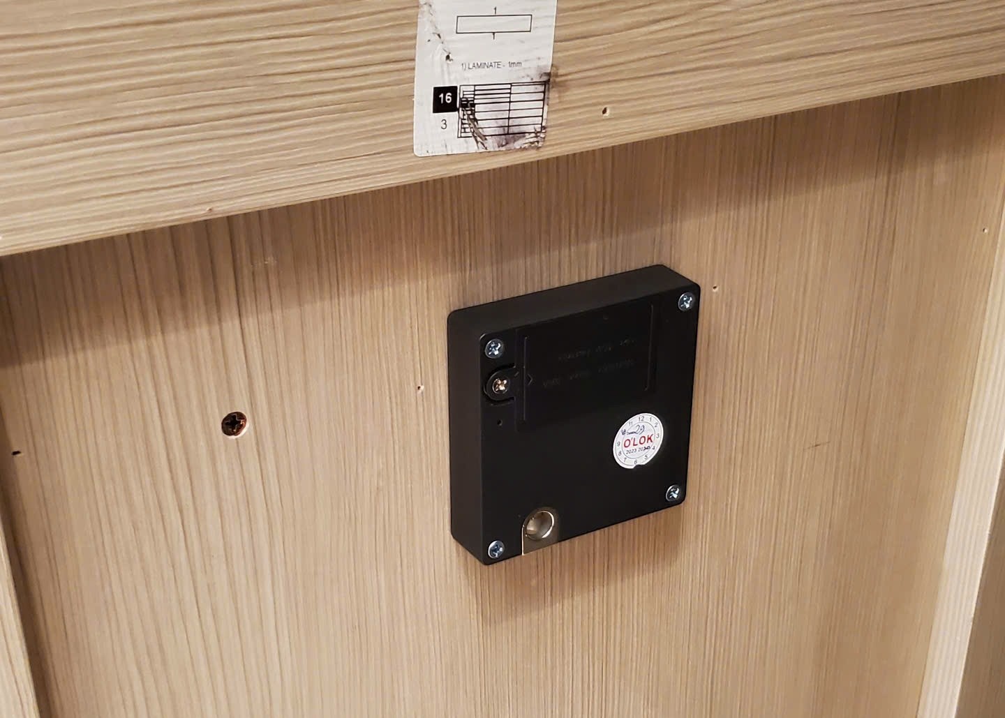 Khóa tủ đồ ẩn O’LOK C212 5 khoa tu do an olok c212 5